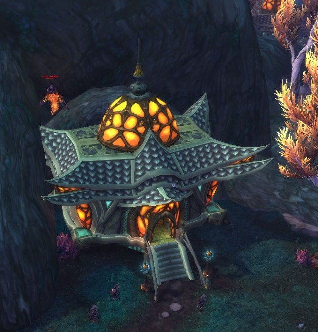 Getting behind the Mantid house to get to Scotty's house