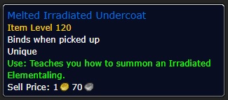 melted irradiated undercoat