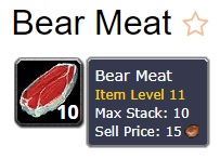 Bear meat